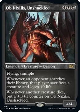 0442 Ob Nixilis, Unshackled (Foil Etched) R Double Masters 2022