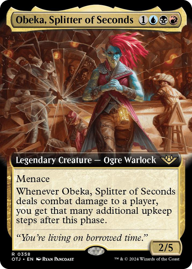 0358 Obeka, Splitter of Seconds (Extended Art) R Outlaws of Thunder Junction