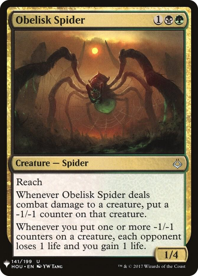 0141 Obelisk Spider U The List Reprints
