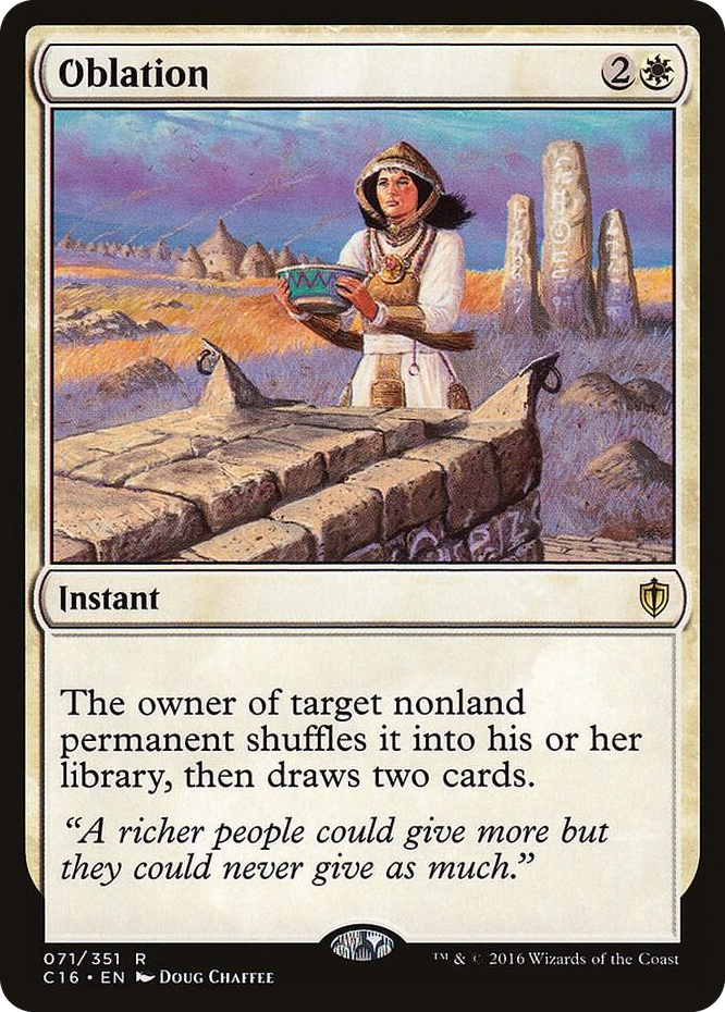Oblation #71 R - Commander 2016 Pokemon card