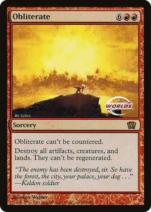 0204 Obliterate (World Championship 2003) P Oversize Cards