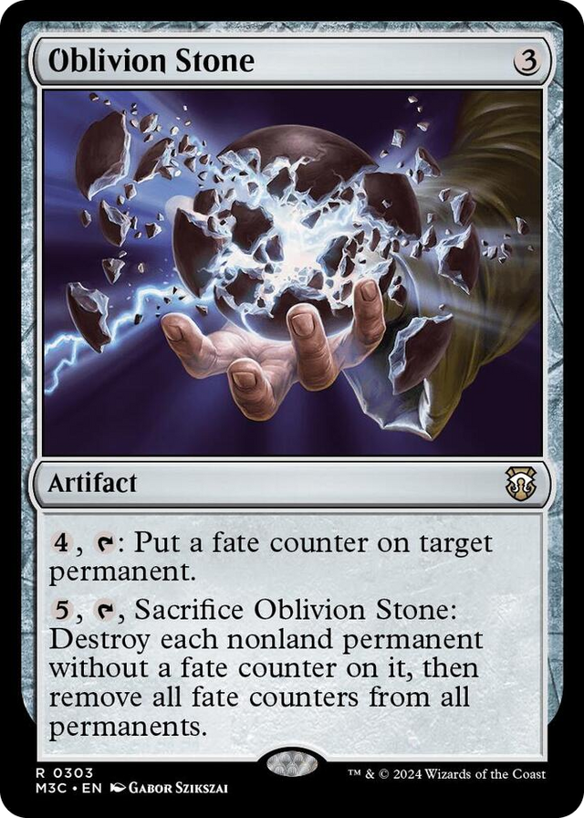 0303 Oblivion Stone R Commander: Modern Horizons 3