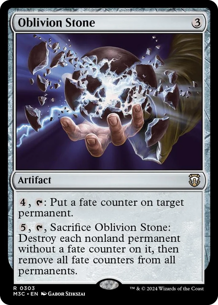 0303 Oblivion Stone R Commander: Modern Horizons 3