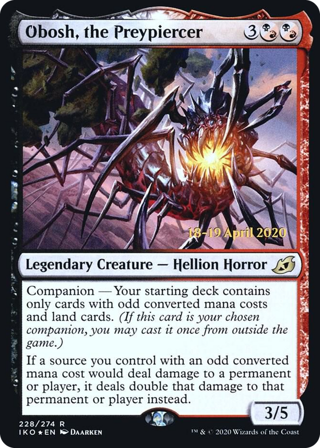 0228 Obosh, the Preypiercer R Prerelease Cards