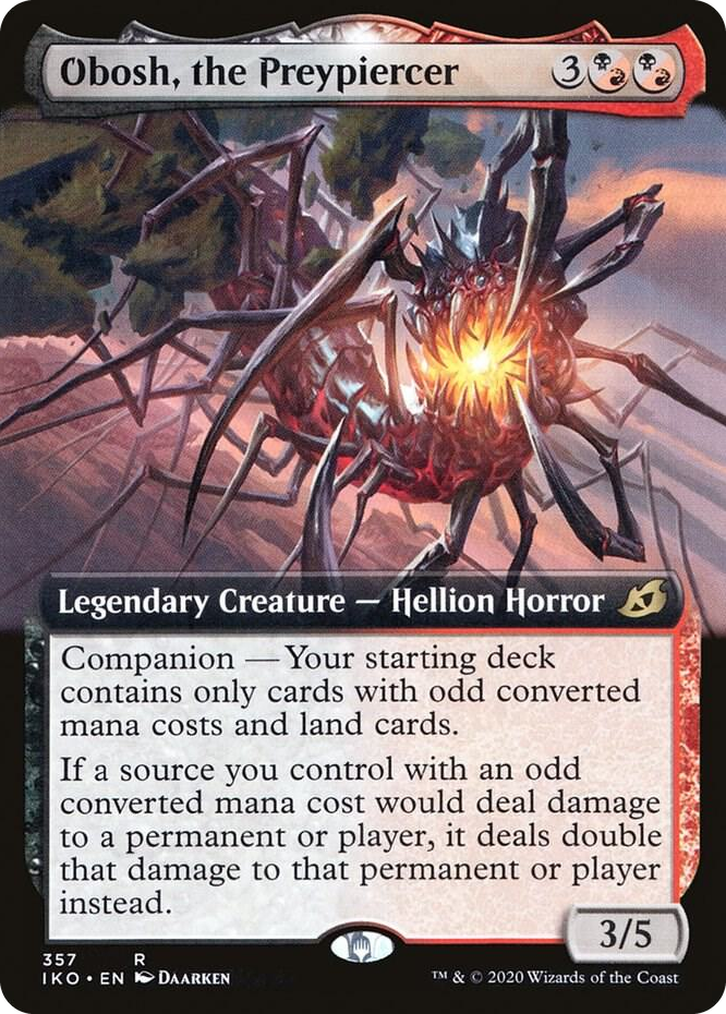 0357 Obosh, the Preypiercer (Extended Art) R Lair of Behemoths