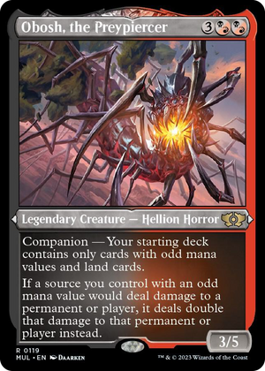 0119 Obosh, the Preypiercer (Foil Etched) R March of the Machine: Multiverse Legends