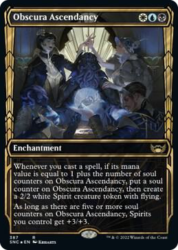 0387 Obscura Ascendancy (Gilded Foil) R Streets of New Capenna
