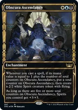 0387 Obscura Ascendancy (Gilded Foil) R Streets of New Capenna