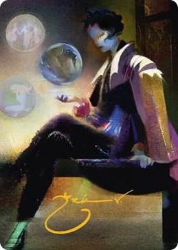 0074 Obscura Interceptor Art Card (Gold-Stamped Signature) S Art Series: Streets of New Capenna