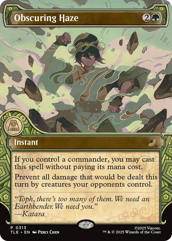 Obscuring Haze (Showcase) #313 P - The Last Airbender: Eternal-Legal Pokemon card