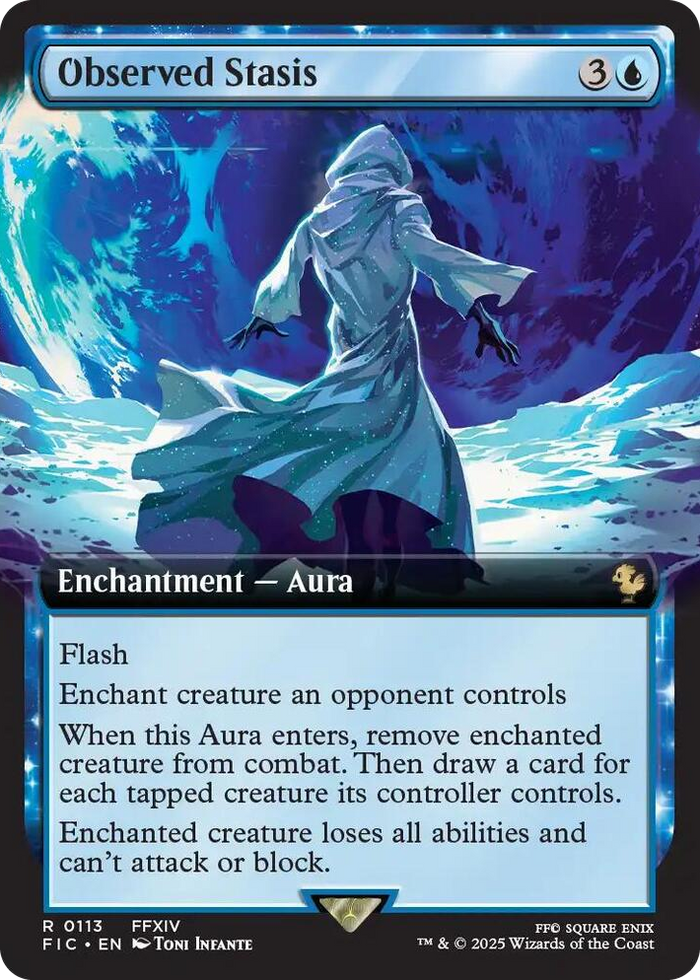Observed Stasis (Extended Art) #113 R - Commander: FINAL FANTASY Pokemon card