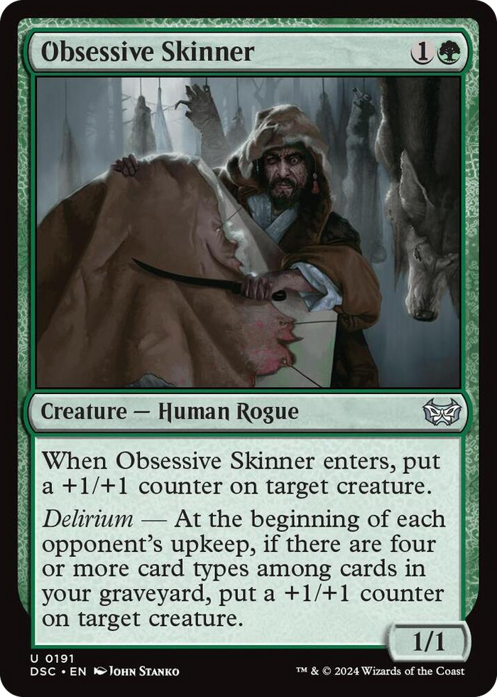 Obsessive Skinner #191 U - Commander: Duskmourn: House of Horror Pokemon card