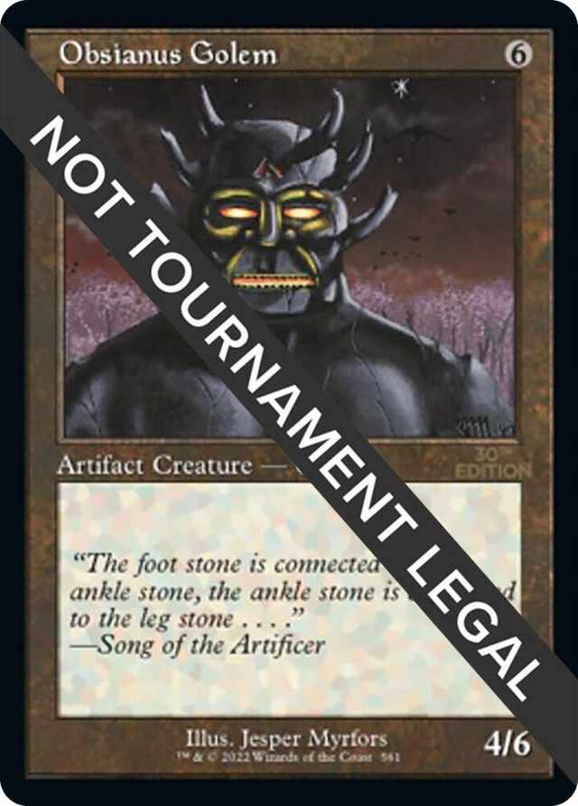 0561 Obsianus Golem (Retro Frame) U 30th Anniversary Edition