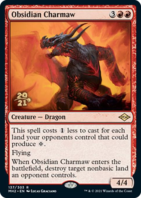 Obsidian Charmaw #137 R - Prerelease Cards Pokemon card