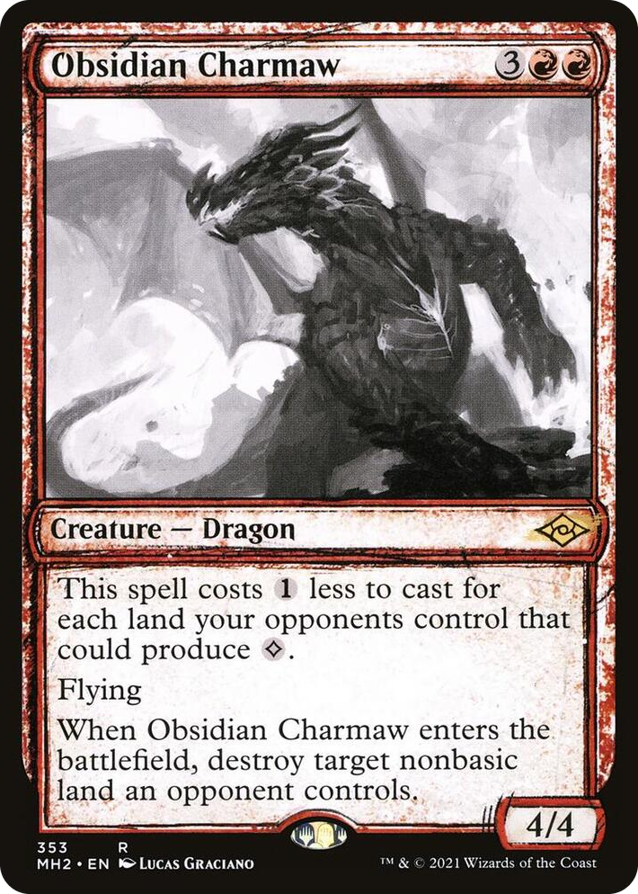 0353 Obsidian Charmaw (Showcase) R Modern Horizons 2