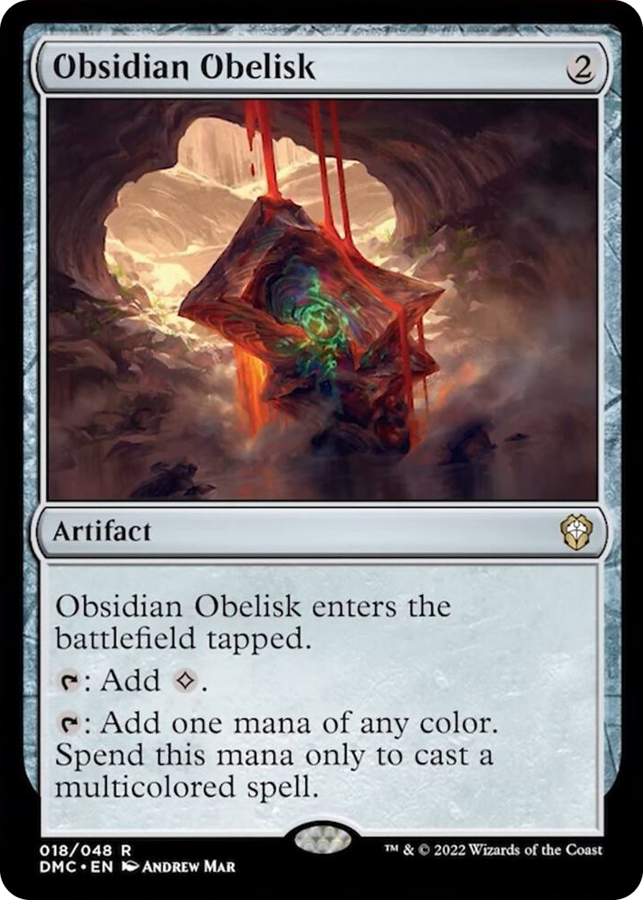 0018 Obsidian Obelisk R Commander: Dominaria United