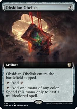 0094 Obsidian Obelisk (Extended Art) R Commander: Dominaria United