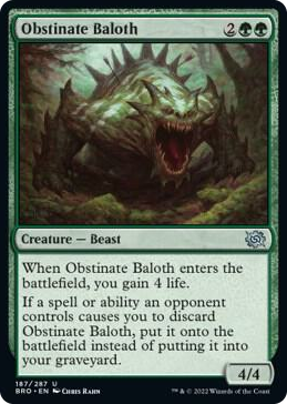 0187 Obstinate Baloth U The Brothers' War