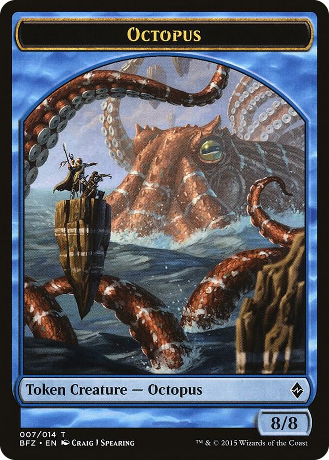 Octopus Token #7 T - Battle for Zendikar Pokemon card