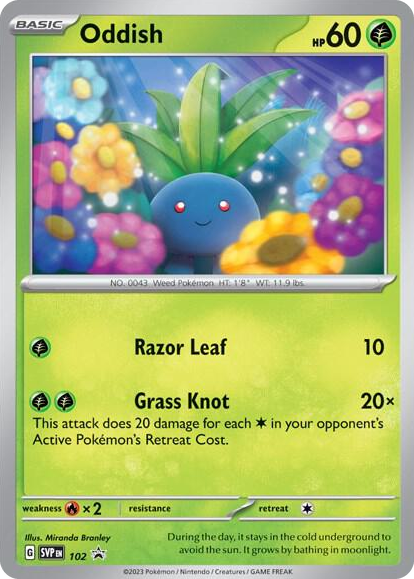 0102 Oddish - 102 Promo Scarlet & Violet Promo Cards