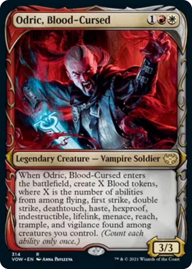 0314 Odric, Blood-Cursed (Showcase) R Innistrad: Crimson Vow