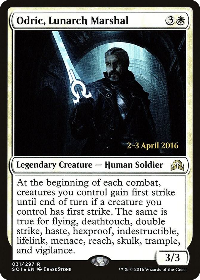 0031 Odric, Lunarch Marshal R Prerelease Cards