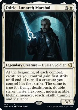 0103 Odric, Lunarch Marshal R Commander: Dominaria United
