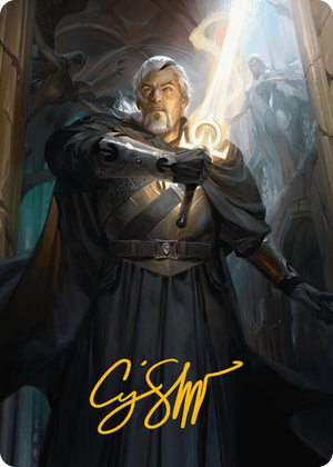 0001 Odric, Lunarch Marshal Art Card (Gold-Stamped Signature) S Art Series: Innistrad Remastered