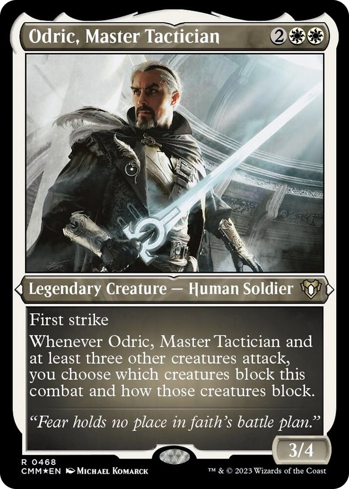 0468 Odric, Master Tactician (Foil Etched) R Commander Masters