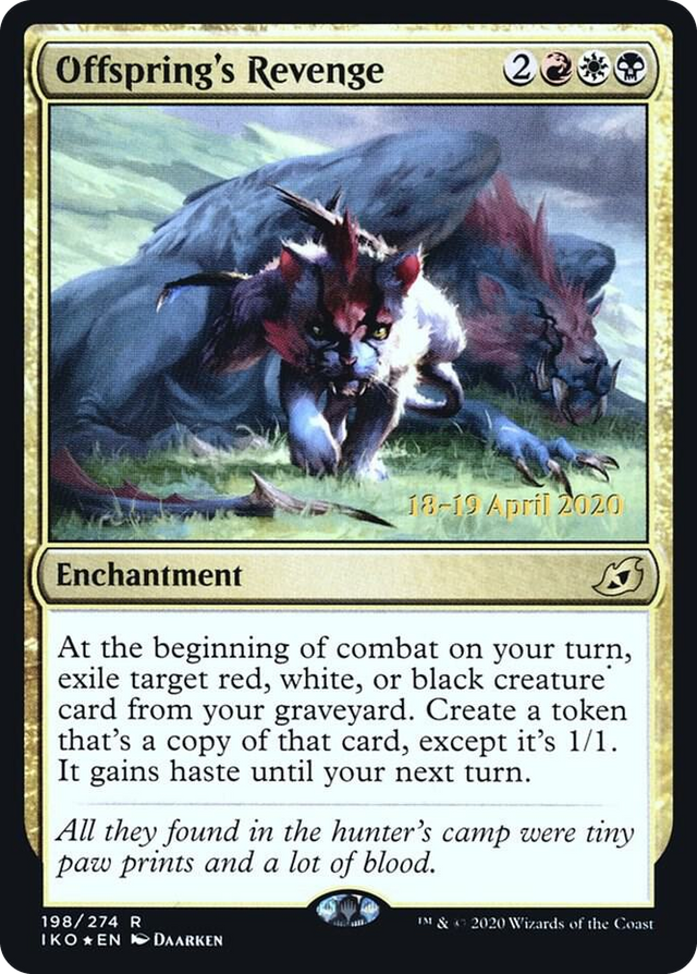 0198 Offspring's Revenge R Prerelease Cards