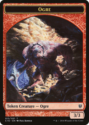 0013 Ogre // Bird (007) Double-Sided Token T Commander 2016