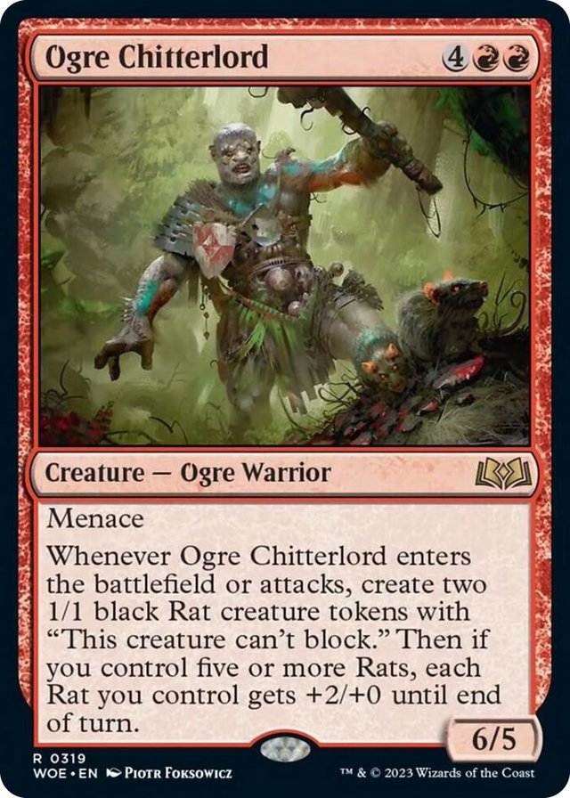 0319 Ogre Chitterlord R Wilds of Eldraine
