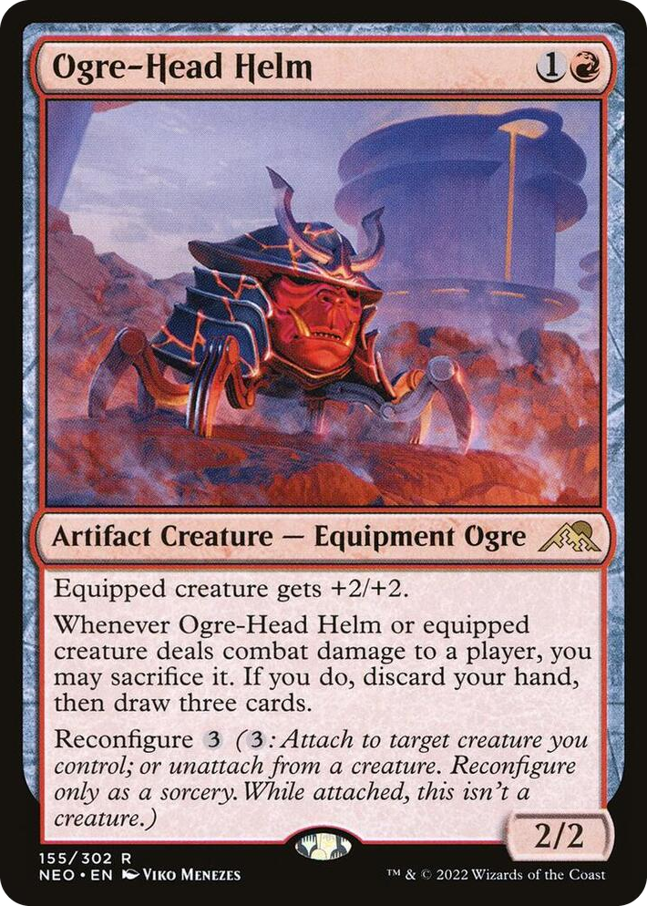 0155 Ogre-Head Helm R Kamigawa: Neon Dynasty