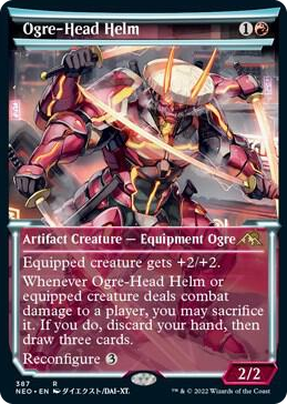 0387 Ogre-Head Helm (Showcase) R Kamigawa: Neon Dynasty