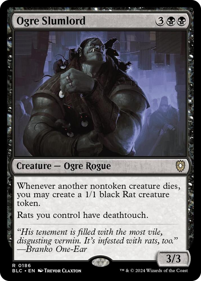 0186 Ogre Slumlord R Commander: Bloomburrow