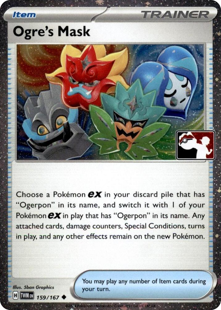 0159 Ogre's Mask - 159/167 (Cosmos Holo) Uncommon Prize Pack Series Cards