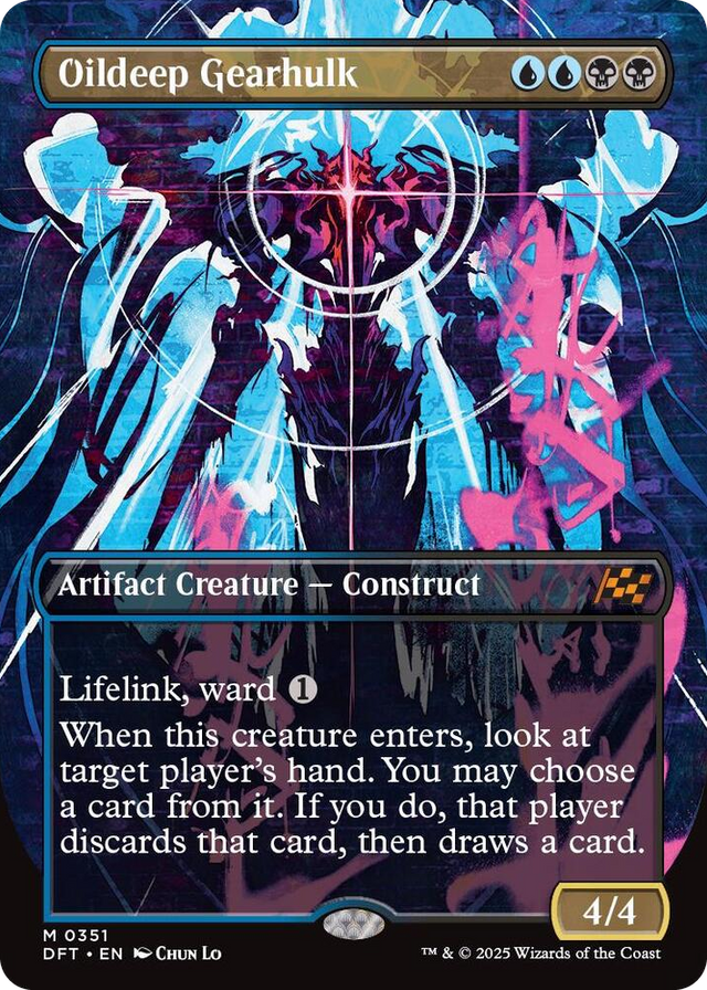 0351 Oildeep Gearhulk (Borderless) M Aetherdrift