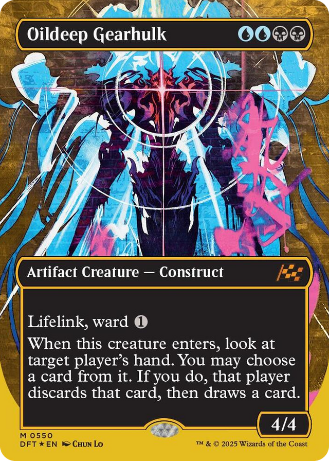 0550 Oildeep Gearhulk (Borderless) (First-Place Foil) M Aetherdrift