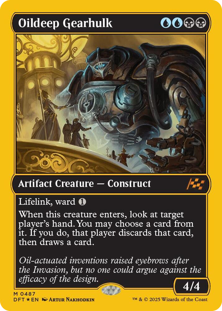 0487 Oildeep Gearhulk (First-Place Foil) M Aetherdrift
