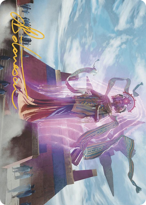 0004 Ojer Taq, Deepest Foundation Art Card (4/81) (Gold-Stamped Signature) S Art Series: The Lost Caverns of Ixalan