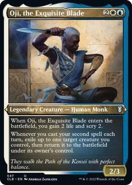 Oji, the Exquisite Blade (Foil Etched) #547 U - Commander Legends: Battle for Baldur's Gate Pokemon card