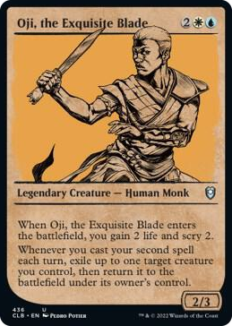 Oji, the Exquisite Blade (Showcase) #436 U - Commander Legends: Battle for Baldur's Gate Pokemon card