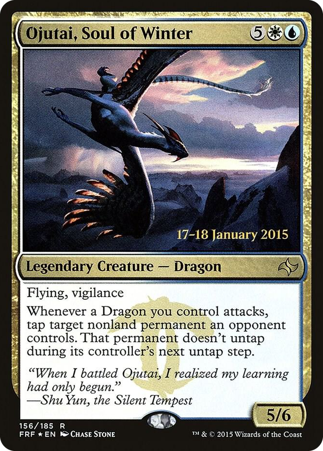 Ojutai, Soul of Winter #156 R - Prerelease Cards Pokemon card