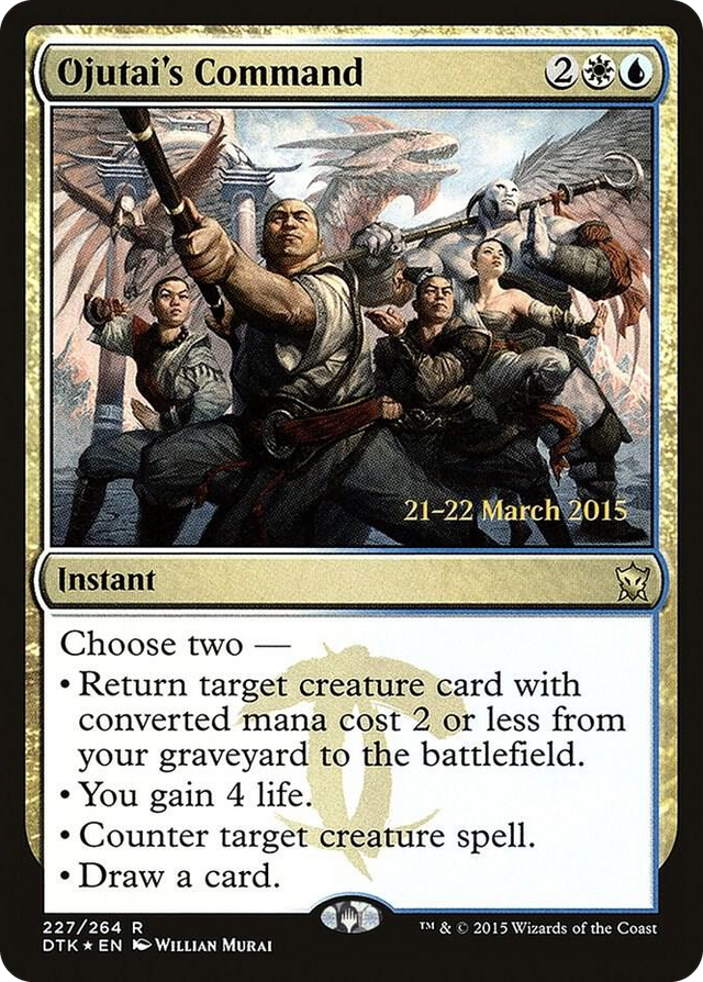 0227 Ojutai's Command R Prerelease Cards