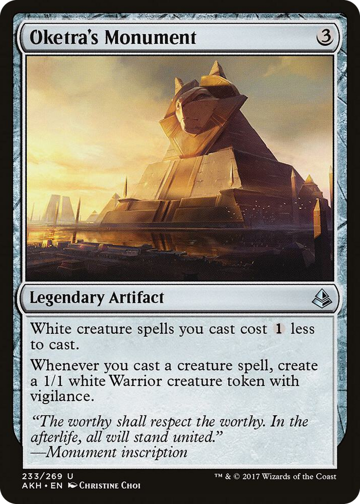 Oketra's Monument #233 U - Amonkhet Pokemon card