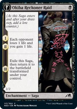 0117 Okiba Reckoner Raid C Kamigawa: Neon Dynasty