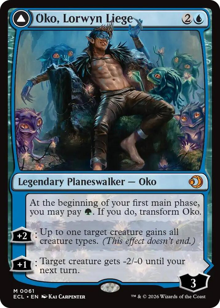 Oko, Lorwyn Liege #61 M - Lorwyn Eclipsed Pokemon card