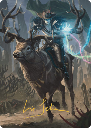 0054 Oko, the Ringleader Art Card (54/54) (Gold-Stamped Signature) S Art Series: Outlaws of Thunder Junction