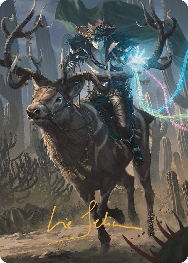 0054 Oko, the Ringleader Art Card (54/54) (Gold-Stamped Signature) S Art Series: Outlaws of Thunder Junction