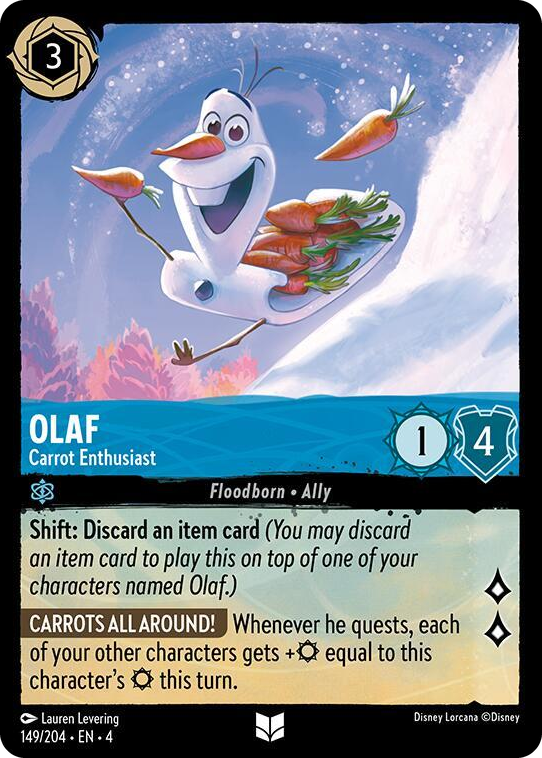 0149 Olaf - Carrot Enthusiast Uncommon Ursula's Return